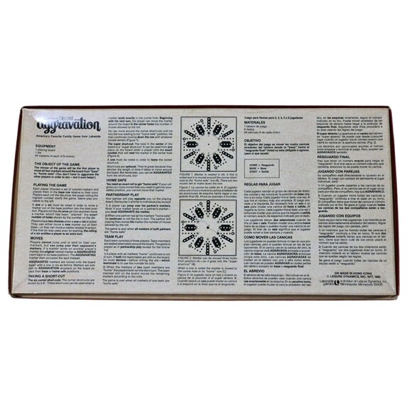 The Original Deluxe Aggravation 1977 Vintage Lakeside 2-6 Player Marbles Edition - Picture 2 of 4